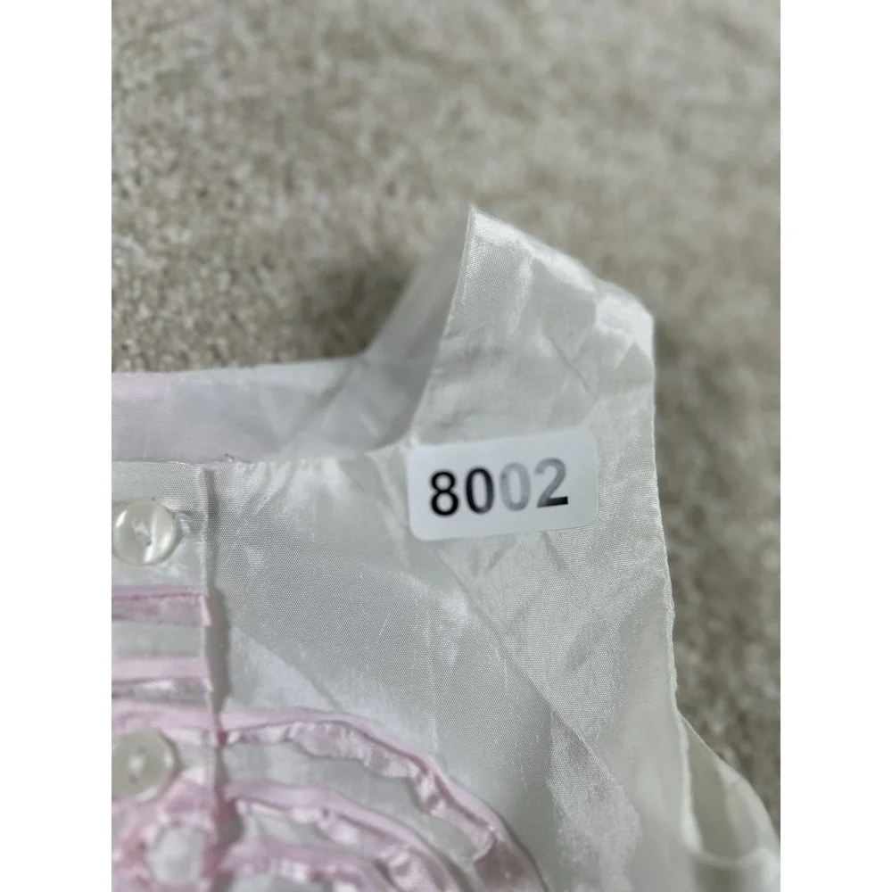 Jenny & Me Infant Girls Dress 18M White Pink‎ Bow Floral Party Formal Occasion